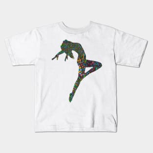 Female Dancer Silhouette Shirt Kids T-Shirt